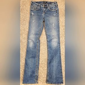 Women's Silver Jean Co. Suki mid slim boot sz 28 (3a)